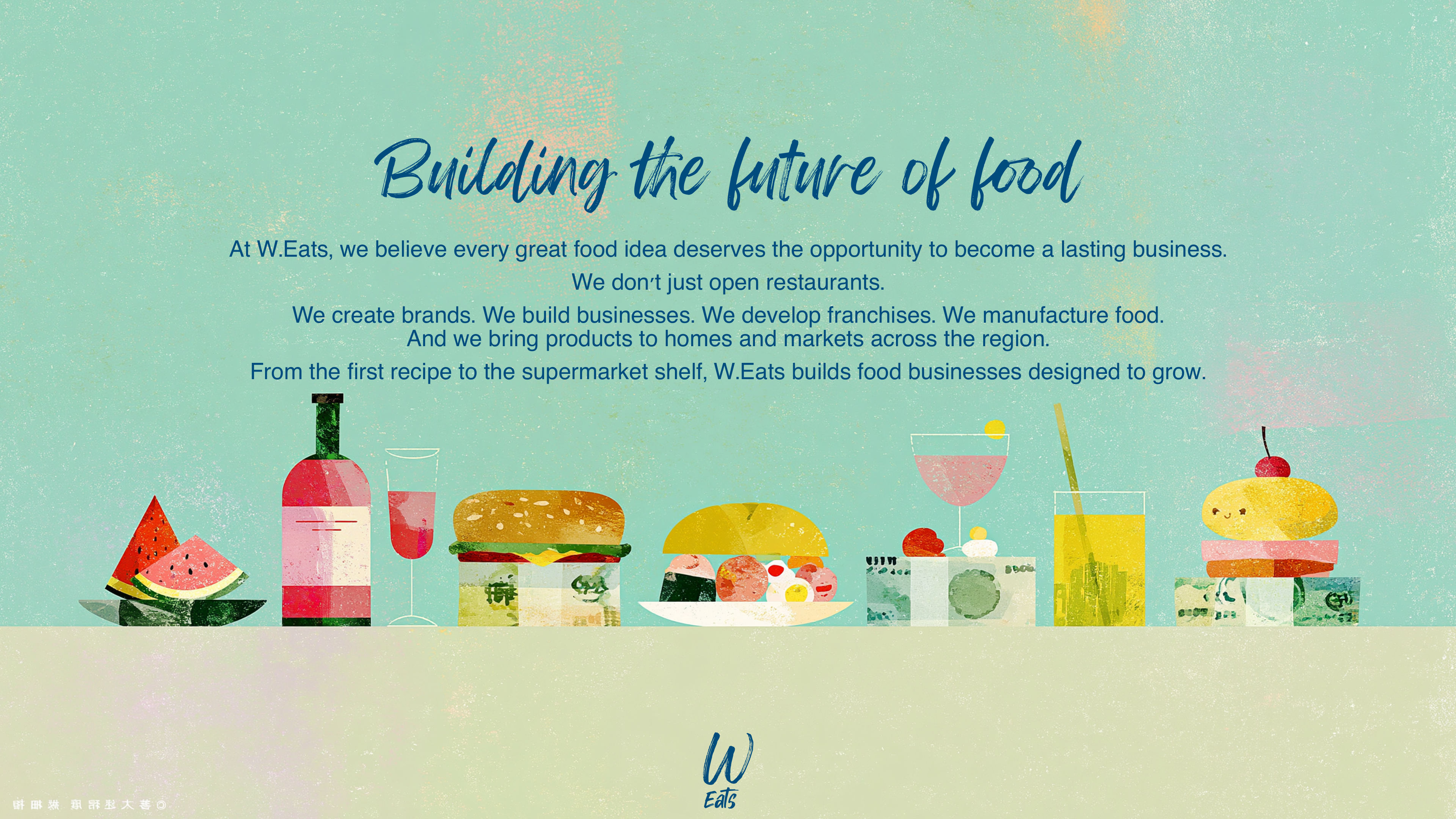 W.Eats colorful food illustrations